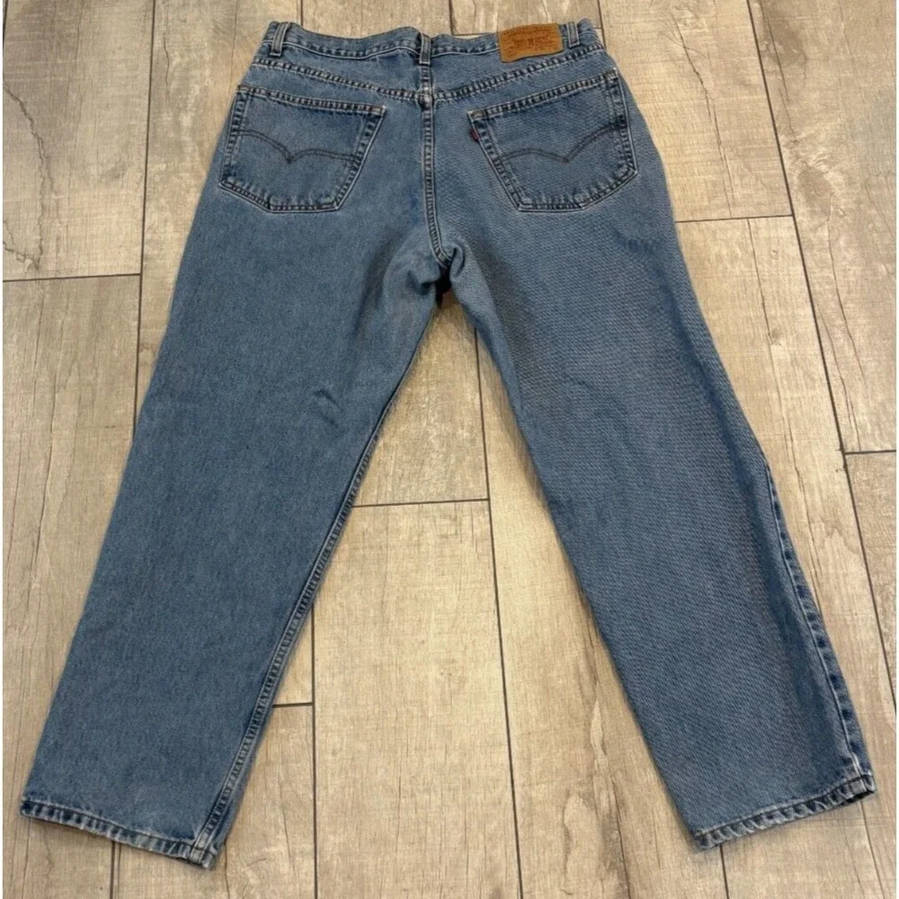 Vintage Y2K Levi's 550 Jeans Mens 37x30 (actual) Blue Denim Relaxed Fit Dad Jean